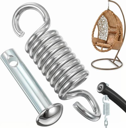 Hammock Chair Hanging Kit, 1 Set Egg Chair Heavy Duty Hammock Spring Kit with Pi