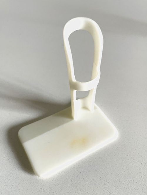 Original vintage Pedigree Sindy ballerina doll stand in white plastic