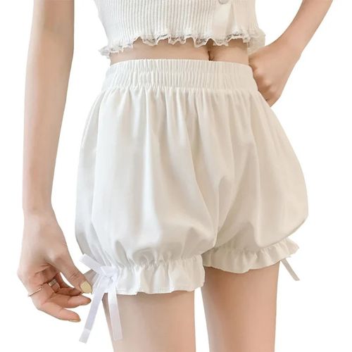 Womens Bloomers Maid Ruffle Pumpkin Pants Shorts — image 1