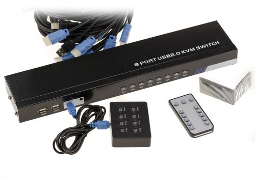 Kvm Switch HDMI - USB /// Automatic /// - 8 Ports- With Cords — image 1