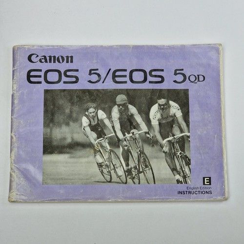 Canon EOS 5 / 5QD Camera Original Instructions Manual, English Edition