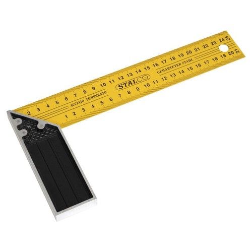 ALL SIZES Woodworking Carpenter Wood Try Square Measure Hardened Steel STALCO