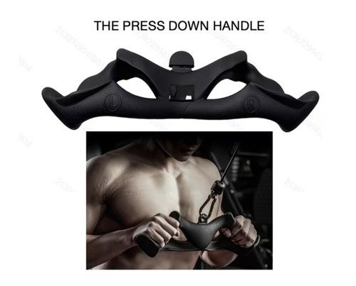 Ultimate Tricep Handle Ergonomic Cable Attachment  Tricep Pushdown & Overhead