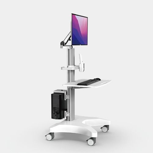 Medical Trolley Stand Dental Oral Scanner Mobile Cart Clinic Laptop Rack — image 3