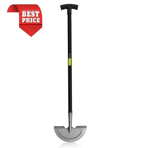 Heavy Duty Half Moon Lawn Edger 90cm Carbon Steel Garden Border Edging Tool