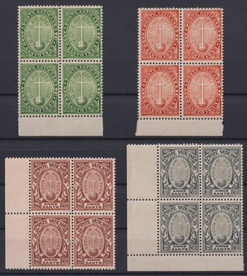 = Vatican State Mi.No.17 - 20 (Blocks of 4) ** (MNH!) Luxury!=
