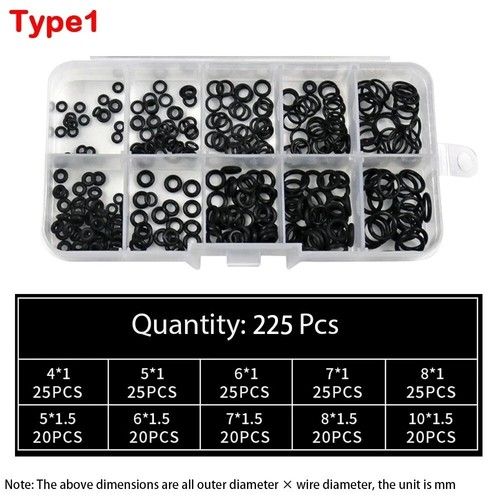 Rubber O-Ring Assortment Kit Nitrile High Pressure Seals Repair Gaskets UK