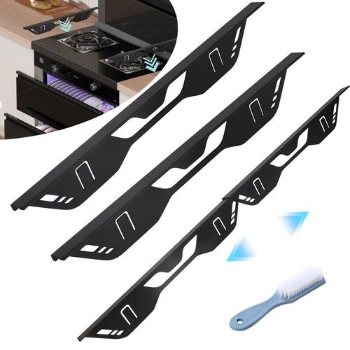Adjustable Stove Gap Covers 2 Pack Stainless Steel Fillers for Kitchen Spaces UK