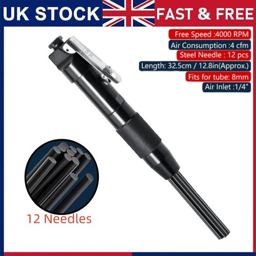 Needle Scaler Pistol Grip Rust Paint Remover Gun Descaler Pneumatic Air Deruster — image 1