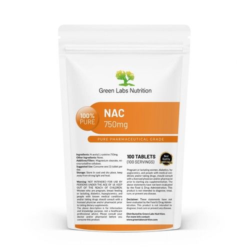 NAC 750 mg Tablets – High Strength, Liver Detox, Antioxidant & Immune Support