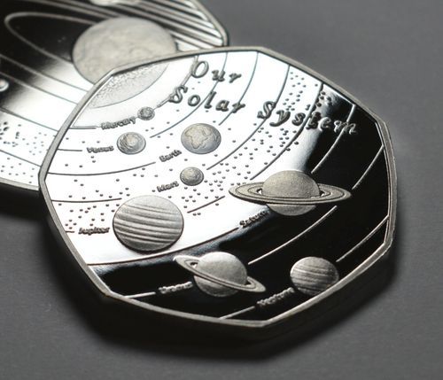 OUR SOLAR SYSTEM .999 Silver Commemorative. Space/Planets/Stars Earth/Moon/Sun — image 8