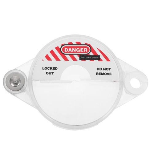Reusable Outdoor Valve Lock Transparent Durable Plastic Valve Lockout Device — image 1