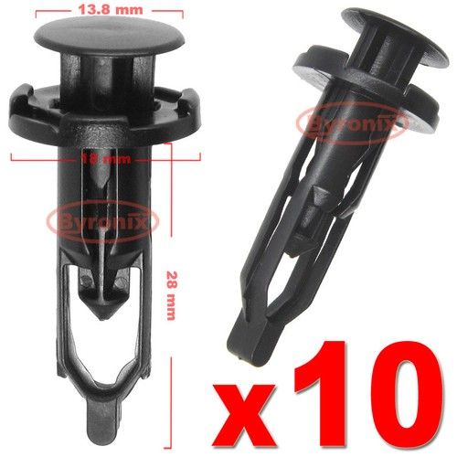 CITROEN C1 AYGO PEUGEOT 108 SLAM PANEL BUMPER GRILLE TOP TRIM CLIPS PLASTIC X10