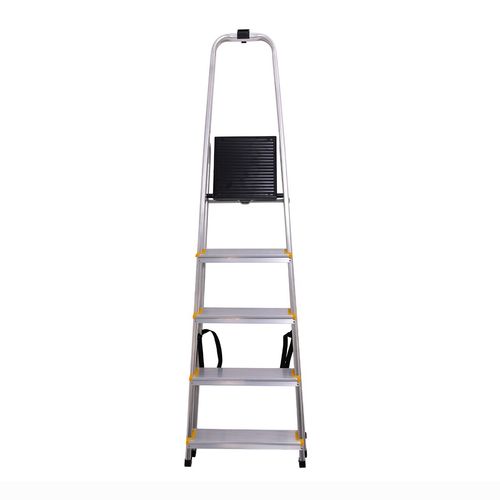 BiGDUG Aluminium Step Ladder - Non-Slip Surface Hand Rails - 3-8 Tread Step — image 3