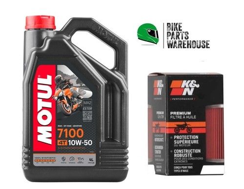 Oil & Filter Kit K&N For KTM 1290 SUPER ADVENTURE S A 17-20 Motul 7100 10W50