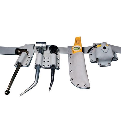 SINGLE SPANNER HOLDER FROG FOR SCAFFOLDING TOOLS CHROME LEATHER HEAVY DUTY UK — image 2