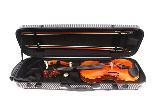 4/4 Black Violin Case Mix carbon fiber hard shell High strength Professional — image 11