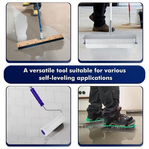 Self-levelling Cement Tool Kit Epoxy Roller Floor Tool Kit Spiked Roller/Shoes — image 10