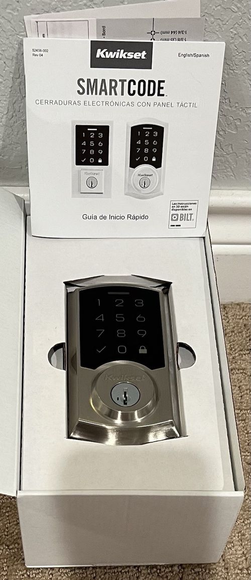 Kwikset SmartCode 270 Keyless Electronic Touchpad Deadbolt Lock Satin Nickel — image 4