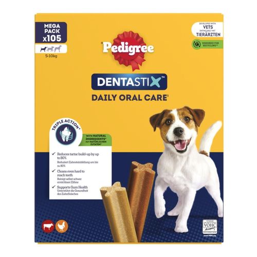 105 Pedigree Dentastix Daily Dental Sticks Dog Treats Small Dog Chews — image 12