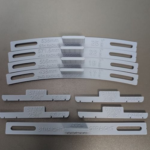 OO Gauge Track Laying Radius Templates & 67mm Spacers Kit – radius 2 – 5 — image 4