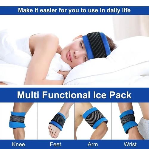 Reusable Hot Cold Gel Ice Pack Compress Wrap Therapy Pain Relief Knee Elbow Join — image 2