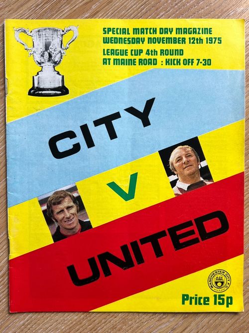 Man City 1975/76 Programmes x30 League Cup Winners Wembley Man Utd MCFC — image 7