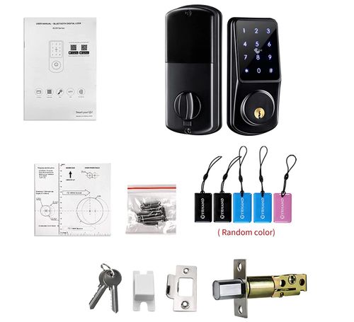 🔥Smart Keyless Keypad Bluetooth Deadbolt IP65 w/ APP, Code, ID Card & Keys🔥 — image 2