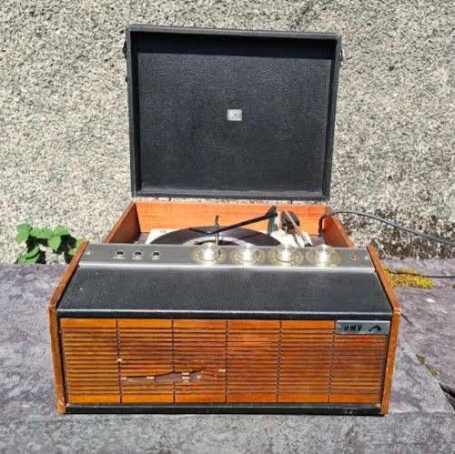 Vintage Briefcase Vinyl Record Player - HMV - His Master's Voice - Spares/Repair