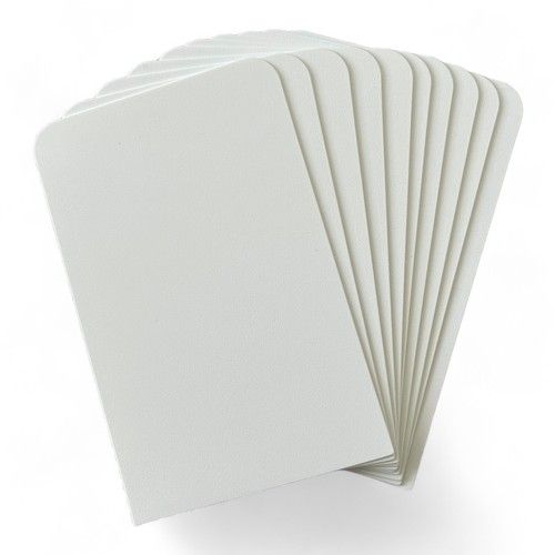 100x Tall Trading Card Dividers/Plastic/70 x 110mm/White/Separator/Writeable/TCG