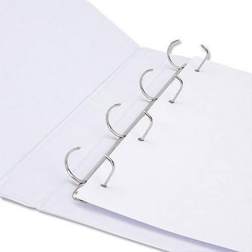 A4 Ring Binder File Presentation Folder White 50mm 4D Ring  Pack of 6 — image 3