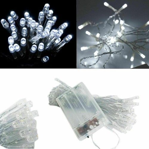 Battery Operated LED Fairy Lights, 2M 3M 5M 10M Xmas String Lights Party Wedding
