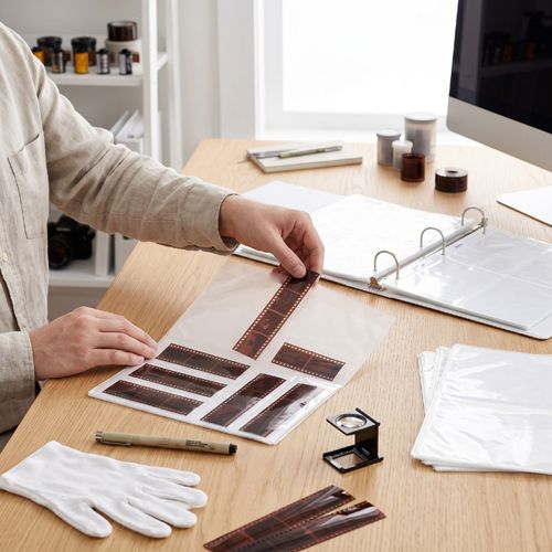 4x5 Film Sleeves Acid Free Negative Sleeves Film Storage Pages 50 Sheets 4 P HOT — image 6