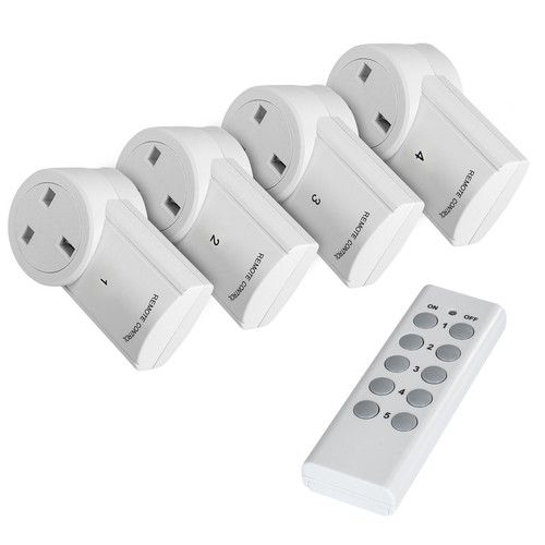 Wireless Remote Control Sockets Programmable Electrical UK Plug Outlet Switch