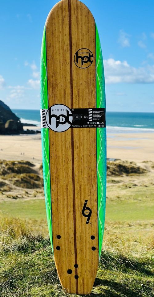 Surfboard - 8ft Beginners Softboard Hot Surf 69 Foam Surfboard — image 1