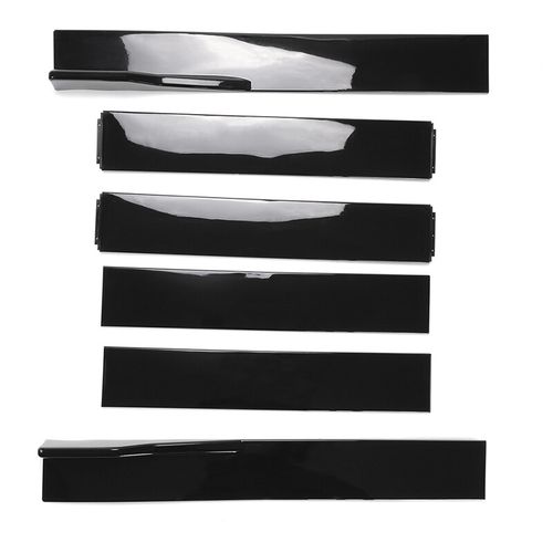 Universal Set 78.7" Side Skirts Extension Rocker Panel Splitter Gloss Black Look — image 9