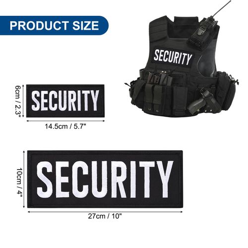Security Hook and Loop Patch Security Patch(2Pcs Small and 2Pcs Large) — image 2
