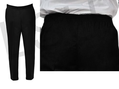 BOYS SCHOOL TROUSER PLUS GENEROUS FIT ALL AROUND FULL ELASTICATED WAIST PULL UP — image 1