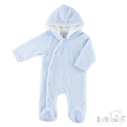 PERSONALISED BABYS ALL IN ONE waffle jacket coat sleepsuit  4 colours