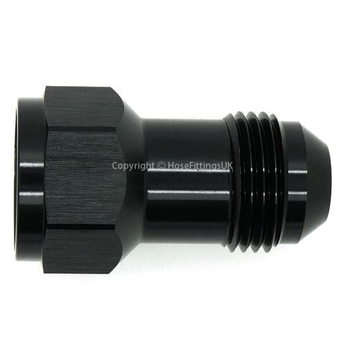AN-10 (7/8x14 UNF) BLACK JIC Flare STRAIGHT EXTENSION MALE to FEMALE Adapter — image 1