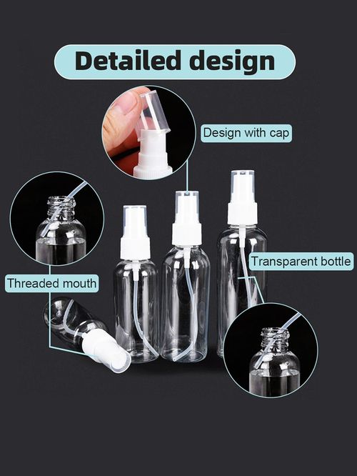 MINI PLASTIC SPRAY BOTTLE FINE MIST REFILLABLE FOR COSMETIC CLEANING LIQUID UK — image 8