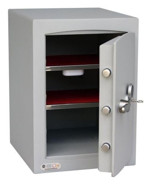 Securikey Mini Vault S2 Gold FR Fire Rated Size 2 Key Locking Safe 41L 2 Shelf