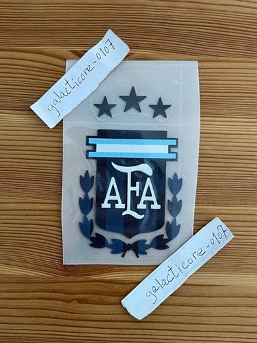 2026 World Cup Argentina National Football Team 3 Stars Silicon Patch Badge