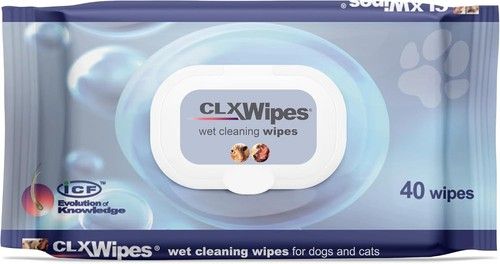 CLX Wet Cleaning Wipes for Dogs & Cats - Pack of 40 Wipes