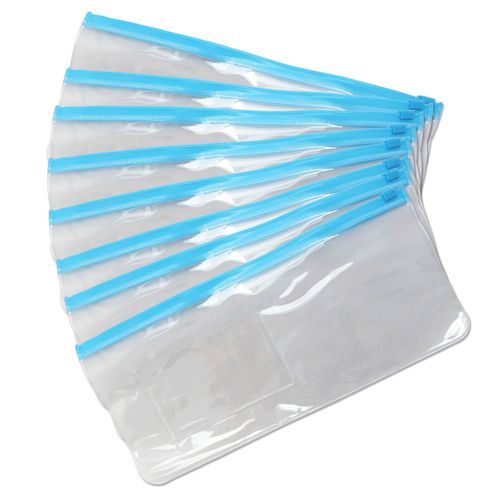 Clear Toiletry Bag x 100 ~ Bulk Buy Wholesale, PVC Exam Pencil Case Transparent — image 1