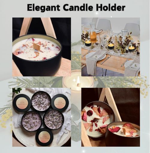 15–24 Pack Clear Candle Jars 7oz–4oz with Bamboo Lids Thick Glass Empty Candle — image 7
