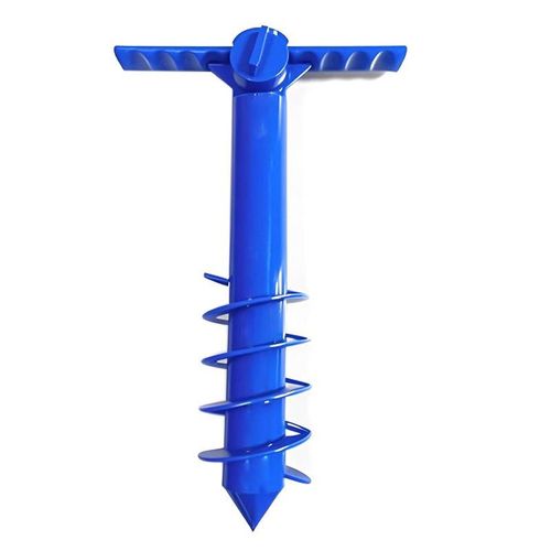 SCREW IN PARASOL ADJUSTABLE BASE HOLDER UMBRELLA GROUND SPIKE BEACH STAND BEST — image 3