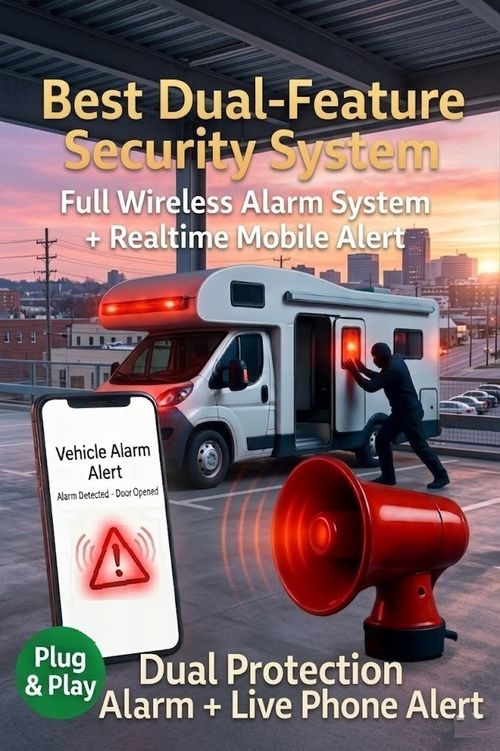 Motorhome Caravan Remote Alarm Security System Wireless Sensor Mobile Live Alert — image 11