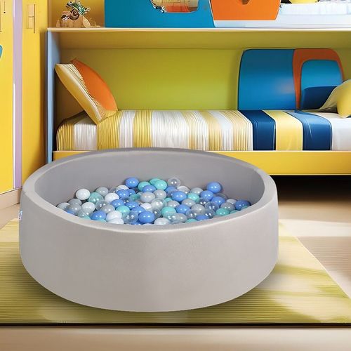 Pool Ball Pit with 200 Balls Soft Foam Toddler Baby Kids Girls Boys Play — image 2