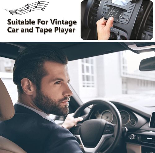 Car Audio Cassette Receiver, Bluetooth 5.0 Cassette Aux Adapter for Listening — image 7